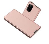 Radoo Coque Compatible avec Samsung Galaxy A91 / S10 Lite, Ultra Mince en Cuir PU Housse à Rabat Portefeuille Coque [Antichoc TPU] [Fente pour Carte] [Fermoir Magnétique] (Or Rose)