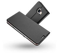 RADOO Coque Galaxy A3 2017, Ultra Mince en Cuir PU Premium Housse à Rabat Portefeuille Coque Étui de Protection Bumper Folio à Clapet avec [Fente pour Carte] pour Samsung Galaxy A3 2017 (Gris-Noir)