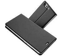 RADOO Coque Huawei P10,Ultra Mince en Cuir PU Premium Housse à Rabat Portefeuille Coque [Antichoc TPU] [Protection Complète] Étui de Protection Bumper Folio à Clapet pour Huawei P10 (Gris-Noir)