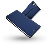 RADOO Coque Huawei P10,Ultra Mince en Cuir PU Premium Housse à Rabat Portefeuille Coque Étui de Protection Bumper Folio à Clapet avec [Fente pour Carte] [Fermoir Magnétique] pour Huawei P10 (Bleu)