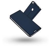 RADOO Coque Huawei P8 Lite 2017, Ultra Mince en Cuir PU Premium Housse à Rabat Coque [Antichoc TPU] Étui de Protection Bumper Folio à Clapet avec [Fermoir Magnétique] pour Huawei P8 Lite 2017(Bleu)