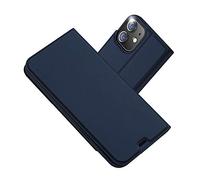 Radoo Coque iPhone 12 Mini (5,4 Pouces), Ultra Mince en Cuir PU Premium Housse à Rabat Portefeuille Coque [Antichoc TPU] [Fente pour Carte] [Fermoir Magnétique] (Bleu)