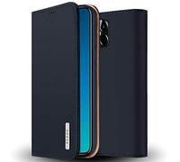 Radoo Coque iPhone 12 Pro Max (6,7 Pouces) en Cuir Véritable,Housse Premium Fine en Cuir Véritable avec Fermeture Magnétique & Fonction Stand & Rangements Cartes (Bleu)