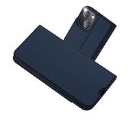 Radoo Coque iPhone 13 Mini, Ultra Mince en Cuir PU Premium Housse à Rabat Portefeuille Coque [Antichoc TPU] [Fente pour Carte] [Fermoir Magnétique] pour iPhone 13 Mini (5,4 Pouces) (Bleu)