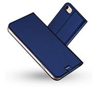 RADOO Coque iPhone SE 2020, Ultra Mince en Cuir PU Premium Housse à Rabat Portefeuille Coque [Antichoc TPU] [Fente pour Carte] [Fermoir Magnétique] pour iPhone SE 2020 (4,7 Pouces) (Bleu)