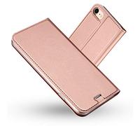 RADOO Coque iPhone SE 2020, Ultra Mince en Cuir PU Premium Housse à Rabat Portefeuille Coque [Antichoc TPU] [Fente pour Carte] [Fermoir Magnétique] pour iPhone SE 2020 (4,7 Pouces) (Or Rose)