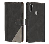 Radoo Coque pour Samsung Galaxy A11 / M11, Housse Etui Portefeuille Cuir Multifonction, Fermeture Magnétique à Clapet Anti-Choc [Fonction Support] Flip Case Compatible avec Samsung A11 / M11 (Noir)