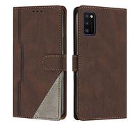 Radoo Coque pour Samsung Galaxy A41, Housse Etui Portefeuille Cuir Multifonction, Fermeture Magnétique à Clapet Anti-Choc [Fonction Support] Flip Case Compatible avec Samsung Galaxy A41 (Marron)