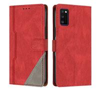 Radoo Coque pour Samsung Galaxy A41, Housse Etui Portefeuille Cuir Multifonction, Fermeture Magnétique à Clapet Anti-Choc [Fonction Support] Flip Case Compatible avec Samsung Galaxy A41 (Rouge)