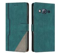 Radoo Coque pour Samsung Galaxy J7/J7 Next/J7 Core/J7 Neo/ J701F/J701M /J700, Housse Etui Portefeuille Cuir Multifonction, Fermeture Magnétique à Clapet [Fonction Support] Flip Case(Vert)