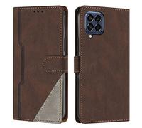 Radoo Coque pour Samsung Galaxy M33 5G, Housse Etui Portefeuille Cuir Multifonction, Fermeture Magnétique à Clapet [Fonction Support] Flip Case Compatible avec Samsung Galaxy M33 5G (Marron)