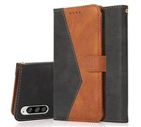 Radoo Coque pour Sony Xperia 10 II, Housse Étui en PU Cuir Portefeuille Antichoc Étui à Rabat Clapet Protection Magnétique Flip Cover Wallet Case avec Carte Fentes, Fonction Stand (Noir Marron)