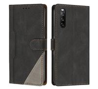 Radoo Coque pour Sony Xperia 10 V 2023, Housse Etui Portefeuille Cuir Multifonction, Fermeture Magnétique à Clapet Anti-Choc [Fonction Support] Flip Case Compatible avec Sony Xperia 10 V 2023 (Noir)