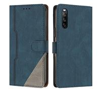 Radoo Coque pour Sony Xperia 10 V 2023, Housse Etui Portefeuille Cuir Multifonction, Fermeture Magnétique à Clapet Anti-Choc [Fonction Support] Flip Case Compatible avec Sony Xperia 10 V 2023 (Bleu)