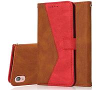 Radoo Coque pour Sony Xperia L1, Housse Étui en PU Cuir Portefeuille Antichoc Étui à Rabat Clapet Protection Magnétique Flip Cover Wallet Case avec Carte Fentes, Fonction Stand (Brun Rougeâtre)
