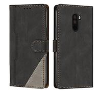 Radoo Coque pour Xiaomi Pocophone F1, Housse Etui Portefeuille Cuir Multifonction, Fermeture Magnétique à Clapet Anti-Choc [Fonction Support] Flip Case Compatible avec Xiaomi Pocophone F1 (Noir)