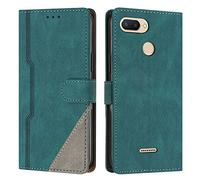 Radoo Coque pour Xiaomi Redmi 6 / 6A, Housse Etui Portefeuille Cuir Multifonction, Fermeture Magnétique à Clapet Anti-Choc [Fonction Support] Flip Case Compatible avec Xiaomi Redmi 6 / 6A (Vert)