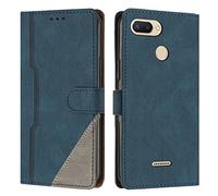 Radoo Coque pour Xiaomi Redmi 6 / 6A, Housse Etui Portefeuille Cuir Multifonction, Fermeture Magnétique à Clapet Anti-Choc [Fonction Support] Flip Case Compatible avec Xiaomi Redmi 6 / 6A (Bleu)