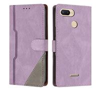 Radoo Coque pour Xiaomi Redmi 6 / 6A, Housse Etui Portefeuille Cuir Multifonction, Fermeture Magnétique à Clapet Anti-Choc [Fonction Support] Flip Case Compatible avec Xiaomi Redmi 6 / 6A (Pourpre)