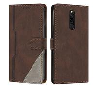 Radoo Coque pour Xiaomi Redmi 8 / 8A, Housse Etui Portefeuille Cuir Multifonction, Fermeture Magnétique à Clapet Anti-Choc [Fonction Support] Flip Case Compatible avec Xiaomi Redmi 8 / 8A (Marron)