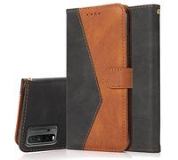Radoo Coque pour Xiaomi Redmi 9T, Housse Étui en PU Cuir Portefeuille Antichoc Étui à Rabat Clapet Protection Magnétique Flip Cover Wallet Case avec Carte Fentes, Fonction Stand (Noir Marron)