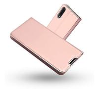 RADOO Coque Samsung Galaxy A50, Ultra Mince en Cuir PU Premium Housse à Rabat Portefeuille Coque Étui de Protection Bumper Folio à Clapet pour Samsung Galaxy A50 (Rose)