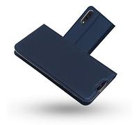 RADOO Coque Samsung Galaxy A50, Ultra Mince en Cuir PU Premium Housse à Rabat Portefeuille Coque Étui de Protection Bumper Folio à Clapet pour Samsung Galaxy A50 (Bleu)