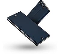 RADOO Coque Sony Xperia XZ1,Ultra Mince en Cuir PU Premium Housse à Rabat Portefeuille Coque [Antichoc TPU] [Protection Complète] Étui de Protection Bumper Folio à Clapet pour Sony Xperia XZ1 (Bleu)