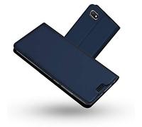 Radoo Coque Xiaomi Redmi 6A, Ultra Mince en Cuir PU Premium Housse à Rabat Portefeuille Coque Étui de Protection Bumper Folio à Clapet avec [Fente pour Carte] pour Xiaomi Redmi 6A (Bleu)
