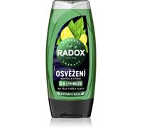 Radox Men Feel Strong gel de douche et shampoing 2 en 1 Mint & Tea Tree 225 ml