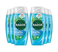 Radox Mineral Therapy Feel Active Lot de 6 gels douche au parfum sel de mer et citronnelle 225 ml