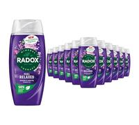 Radox Mineral Therapy Gel douche mélangé avec des minéraux et des parfums stimulant l'humeur pour une expérience de douche rafraîchissante et relaxante (225 ml, lot de 12, lavande et nénuphar)