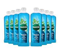 Radox Mineral Therapy Lot de 8 bains trempés avec un mélange unique d'herbes pour homme et femme pH neutre pour tous les types de peau nettoyant pour le corps, 1 litre (lot de 8, trempage musculaire)