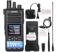 Radtel RT-730 10W Ham Radio Air Band Walkie Talkie, Full Band 199CH HT, Rechargeable Long-Range Handheld Two-Way Radio with USB-C Battery, NOAA, FM, & AM Frequency Capabilities (en Anglais)