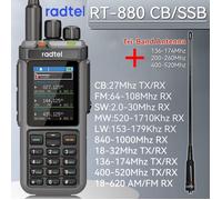 Radtel RT-880 10w Radio amateur multi-bande HF UHF VHF avec AM USB LSB CW CB LW MW SW SSB,1024 canaux,répéteur - Add tri band-EURO