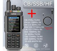 Radtel RT-880 10w Radio amateur multi-bande HF UHF VHF avec AM USB LSB CW CB LW MW SW SSB,1024 canaux,répéteur de bande transversale - Type Add Program cable-EURO