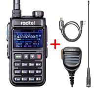 Radtel RT-890 NOAA canal météo 6 bandes jambon Amateur 2 voies Radio 999CH talkie-walkie AM Air Aviation bande couleur Scanner Marine - Type Add cable mic air-EURO