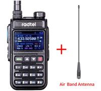 Radtel RT-890 NOAA canal météo 6 bandes jambon Amateur 2 voies Radio 999CH talkie-walkie AM Air Aviation bande couleur Scanner Marine - Type Add air band antenna-EURO