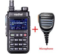 Radtel RT-890 NOAA canal météo 6 bandes jambon Amateur 2 voies Radio 999CH talkie-walkie AM Air Aviation bande couleur Scanner Marine - Type Add mic-EURO