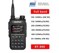 Radtel RT-890 NOAA canal météo 6 bandes jambon Amateur 2 voies Radio 999CH talkie-walkie AM Air Aviation bande couleur Scanner Marine - Type Standard-EURO
