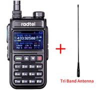 Radtel RT-890 NOAA canal météo 6 bandes jambon Amateur 2 voies Radio 999CH talkie-walkie AM Air Aviation bande couleur Scanner Marine - Type Add tir band antenna-EURO