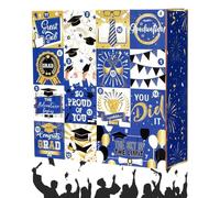 Raduation Countdown Calendar Box - 2026 Holiday Advent 16 Day, Fillable Graduation Season Paper Box Fun Countdown Gift For Students Adults Bachelor College Party Celebration Congratulation Keepsake