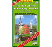 Radwander- Und Wanderkarte Aue - Bad Schlema, Schneeberg, Zwönitz Und Umgebung