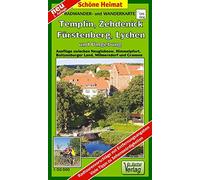 Radwander- und Wanderkarte Fürstenberg, Lychen, Templin, Zehdenick und Umgebung1 : 50 000: Ausflüge zwischen Neuglobsow, Himmelpfort, Boitzenburger Land, Milmersdorf und Gransee