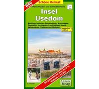 Radwander- und Wanderkarte Insel Usedom: Ausflüge zwischen Peenemünde, Karlshagen, Zinnowitz, Heringsdorf und Ahlbeck sowie Swinemünde, Usedom und Wolgast. Die ganze Insel auf einer Karte. 1:35000