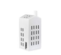 Räder 10845 ZUHAUSE Maison Lumineuse en Porcelaine, dotée de Petites fenêtres, Hauteur : 16,6 cm
