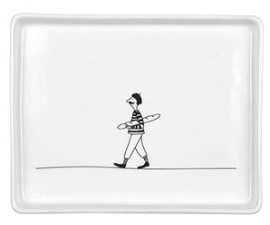 Räder Beurrier Bon appétit - Récipient à beurre rectangulaire en acier inoxydable 18/8 noir, adapté pour un morceau de beurre normal, avec couvercle en acier inoxydable, lavage à la main seulement