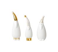 RAEDER Figurines de Père Noël, lot de 3, blanc blanc