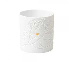 Räder Histoires en porcelaine Photophore en forme d'oiseau doré