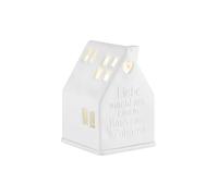 RAEDER Lichthaus LIEBE MACHT 7x7x10,5cm Blanc blanc